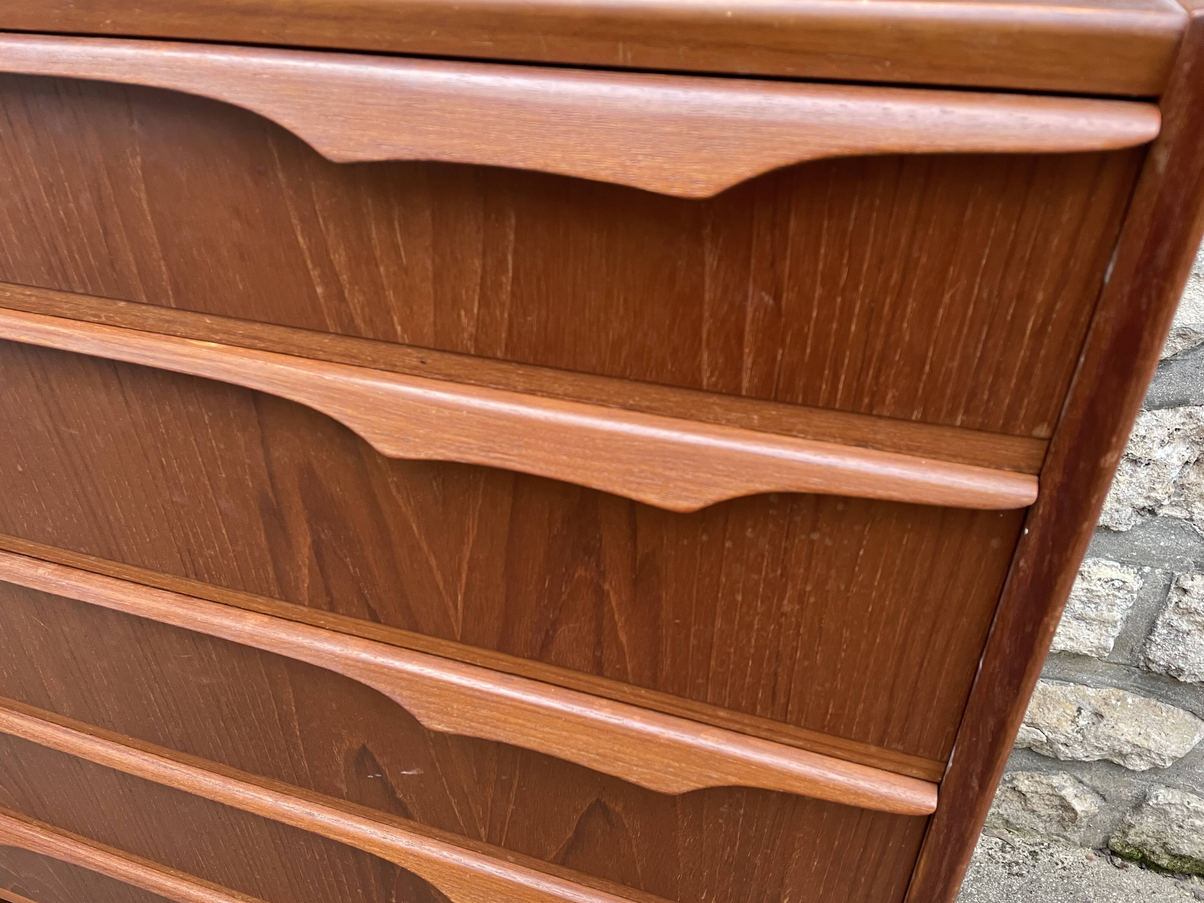 Danish teak chest of drawers for Trekanten 1960's, Denmark