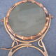 Vintage bamboo table mirror 20cm