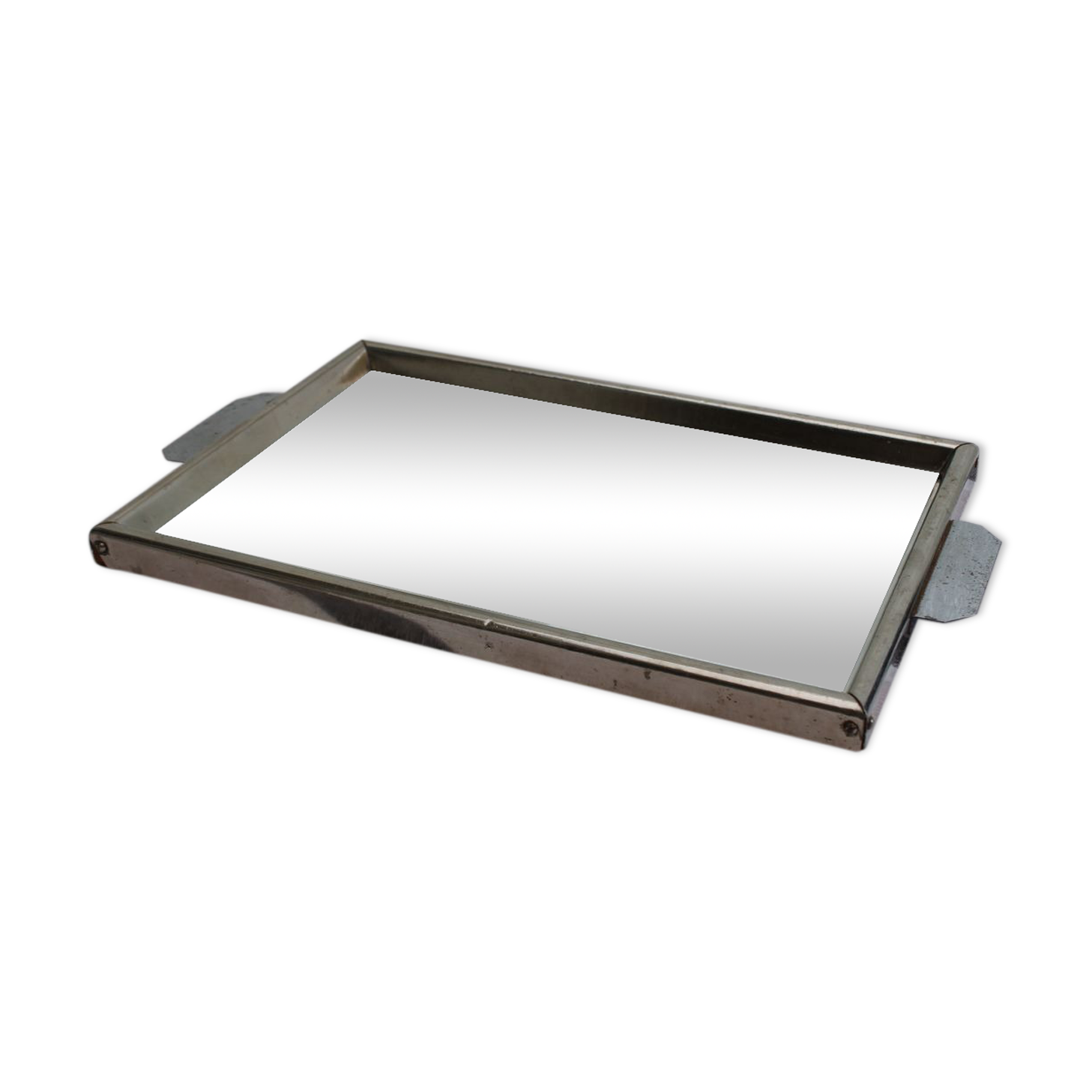 Metal mirror tray