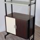 Bibliothèque vintage modulable en bois et métal, 1960