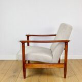 GFM-142 armchair, design by Edmund Homa from the 70s, beige