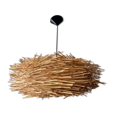 Natural rattan nest suspension