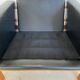 Fauteuil en cuir noir et chêne par Poul M.Volther, années 1960