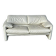 Maralunga White Leather Sofa By Vico Magistretti For Cassina, 1970s No. 2
