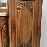 Art Deco buffet in solid walnut, 20th century.