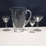 Prlncess House Heritage 30 Piece Etched Crystal Stemware Set
