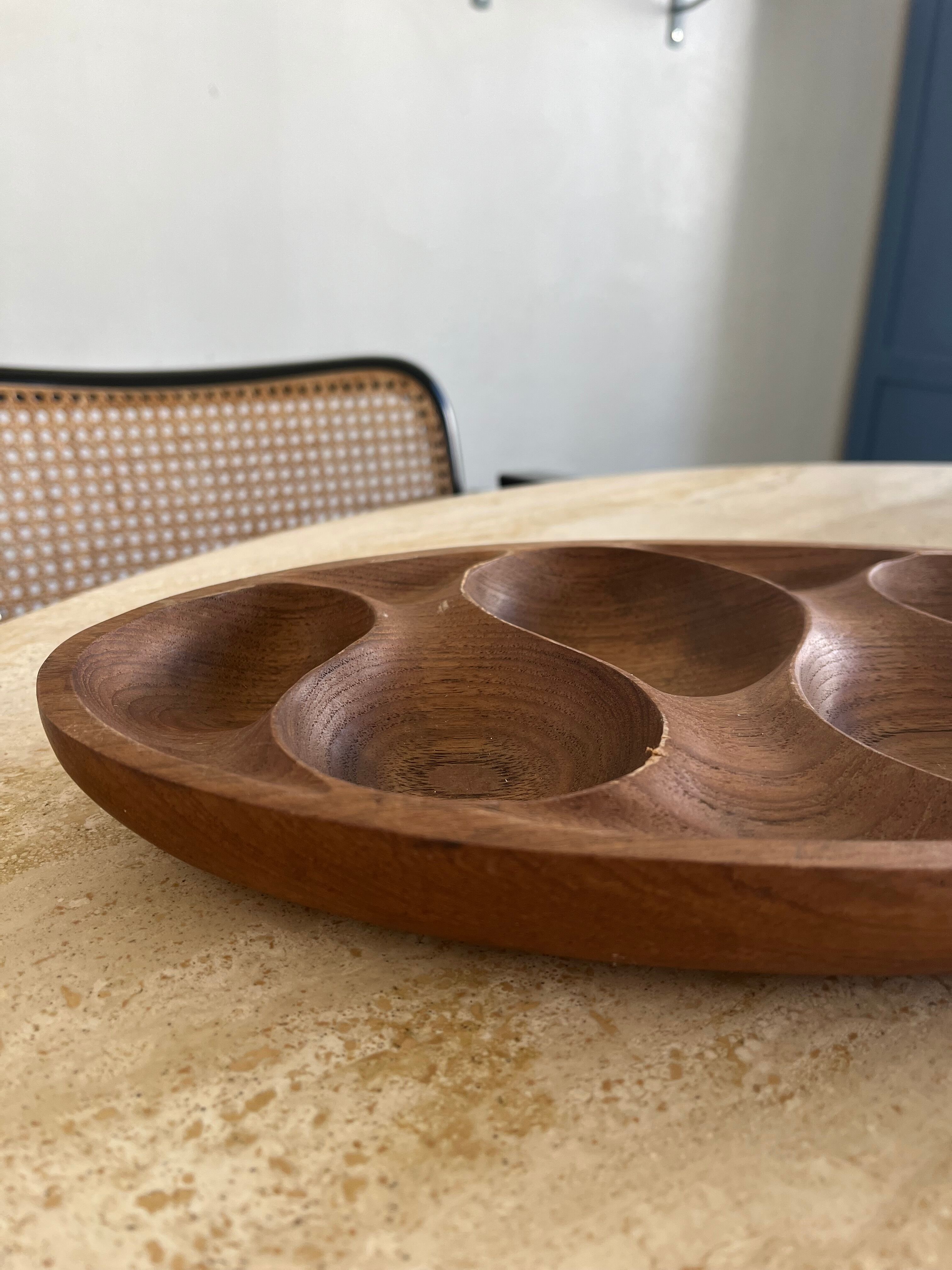 Brutalist wooden dish