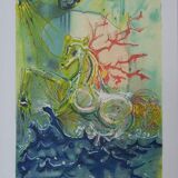 Salvador Dali: Horses - Neptune, signed lithograph