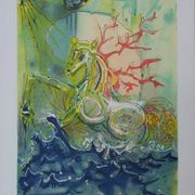 Salvador Dali: Horses - Neptune, signed lithograph