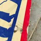 Panneau de chantier travaux vintage