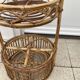 Desserte bar en rotin vintage
