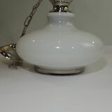 Suspension opaline /plafonnier/vintage