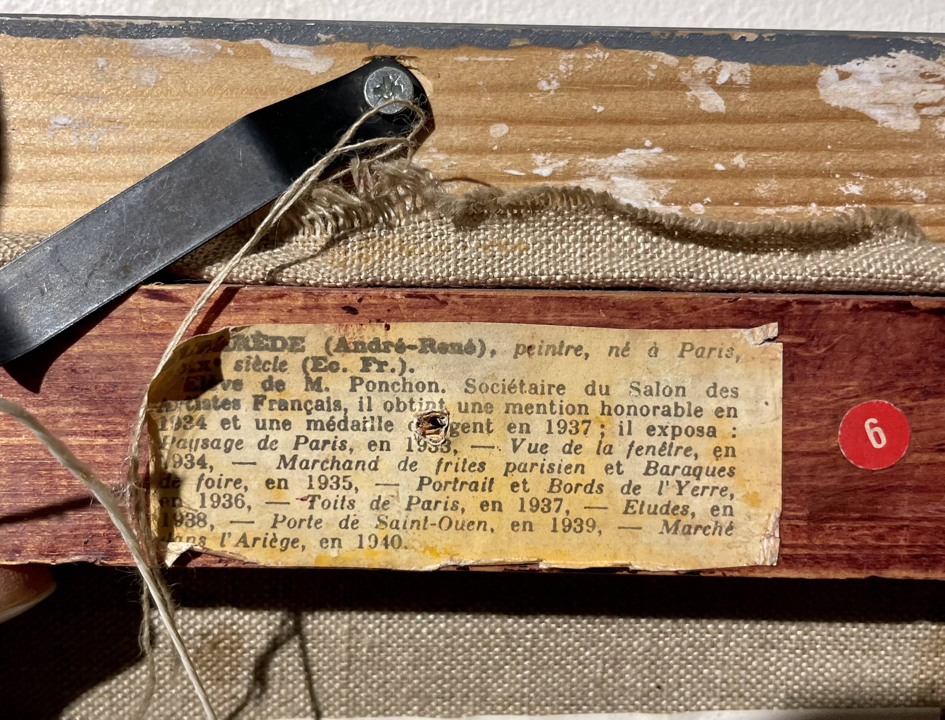 Oil on cardboard attr. to André-René Albarede