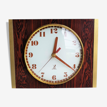 Horloge vintage jaz en formica années 70