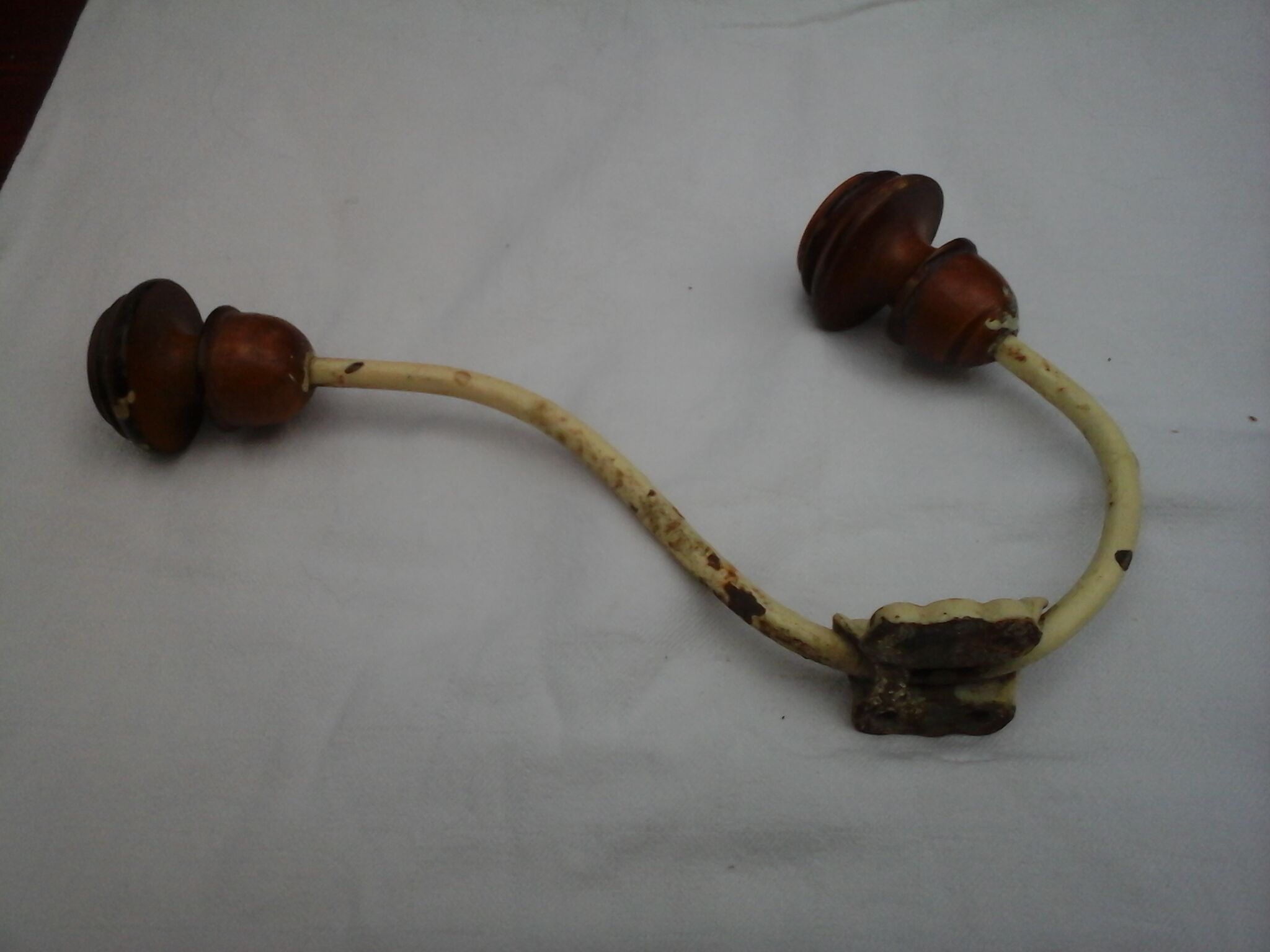 Old wood and iron hook