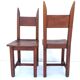 Lot 2 chaise en bois