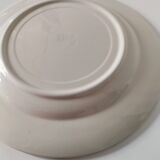 Large vintage Italian earthenware platter with cottage decoration – 1950s-1970s