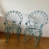 Chaises à bascule enfant Paon par Salterini, Mexique années 1950