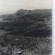 Coastal landscape at the end of summer, 1960s/70s. Black and white silver print.
