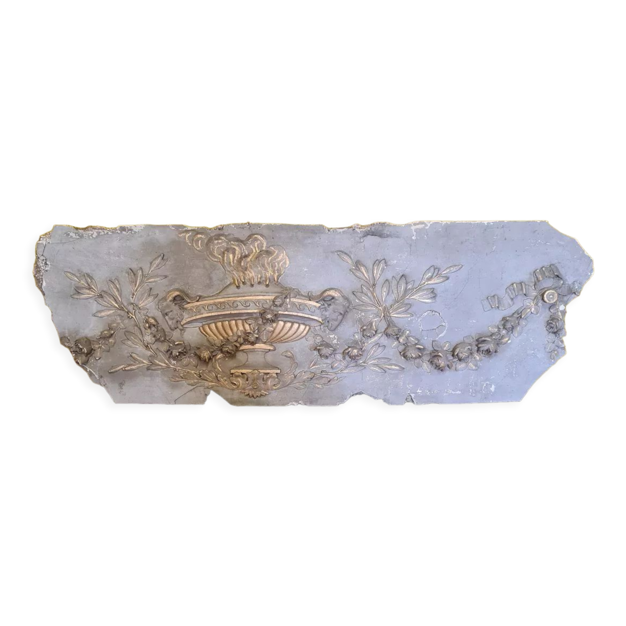 Antique French Louis XVI Plaster Ornament, 18th Century.