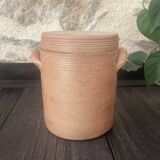 Set of 2 old pots in glazed stoneware