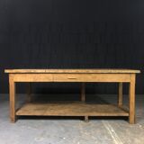 Old oak workshop table