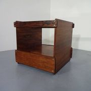 Danish Rosewood & Glass Side Table, 1960s