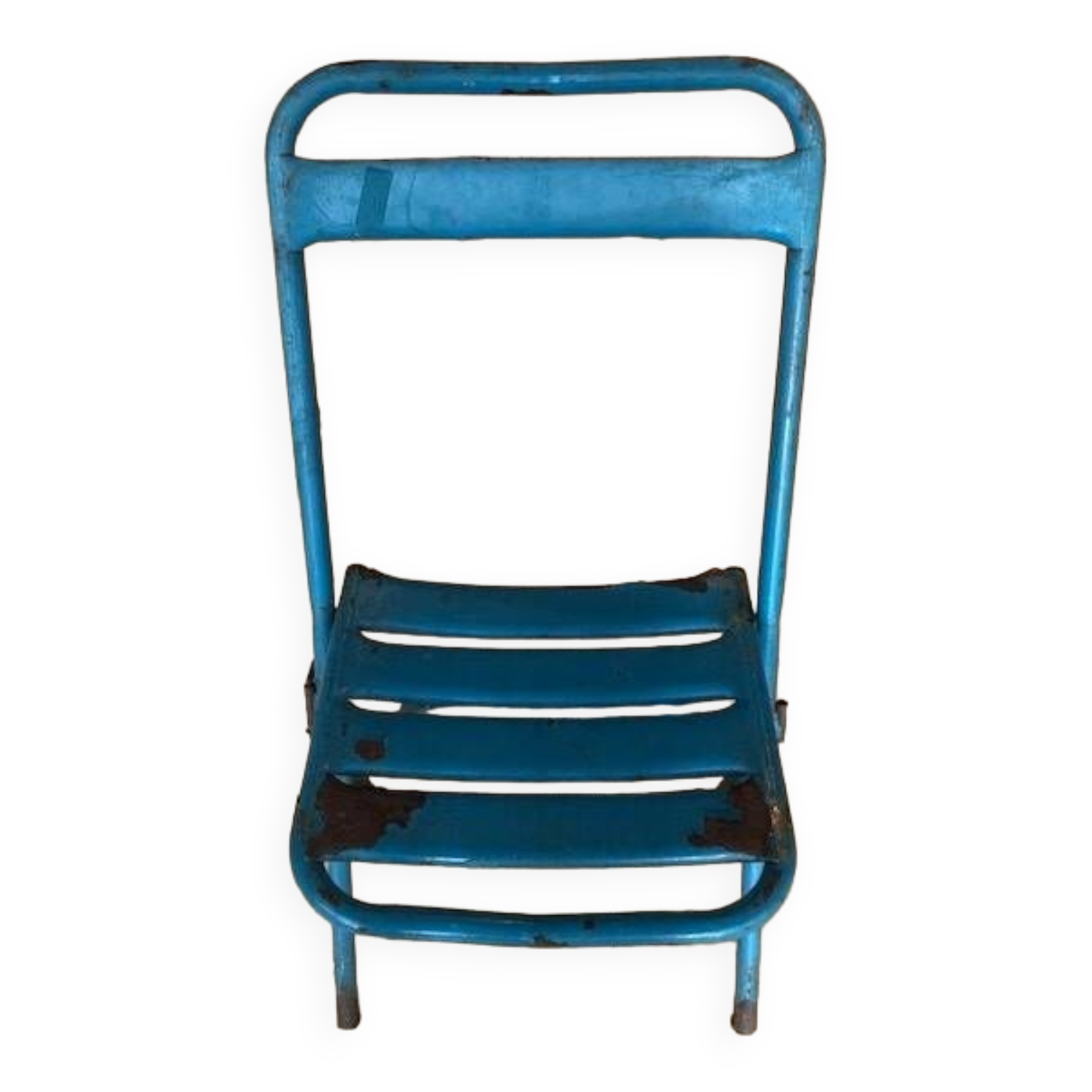 Set of 6 school or industrial style folding chairs from the 1950s/60s