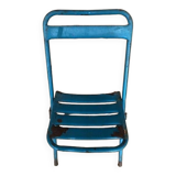 Set of 6 school or industrial style folding chairs from the 1950s/60s
