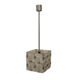 Suspension cube en verre taillé de kamenicky senov, 1970