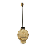 Vintage Bronze Glass Light Pendant 1960’s