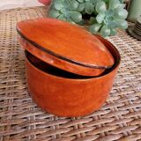 Orange leather box