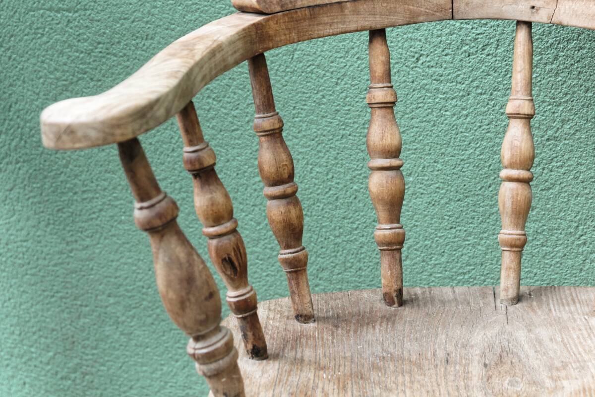 Victorian armchair, called "captain's"