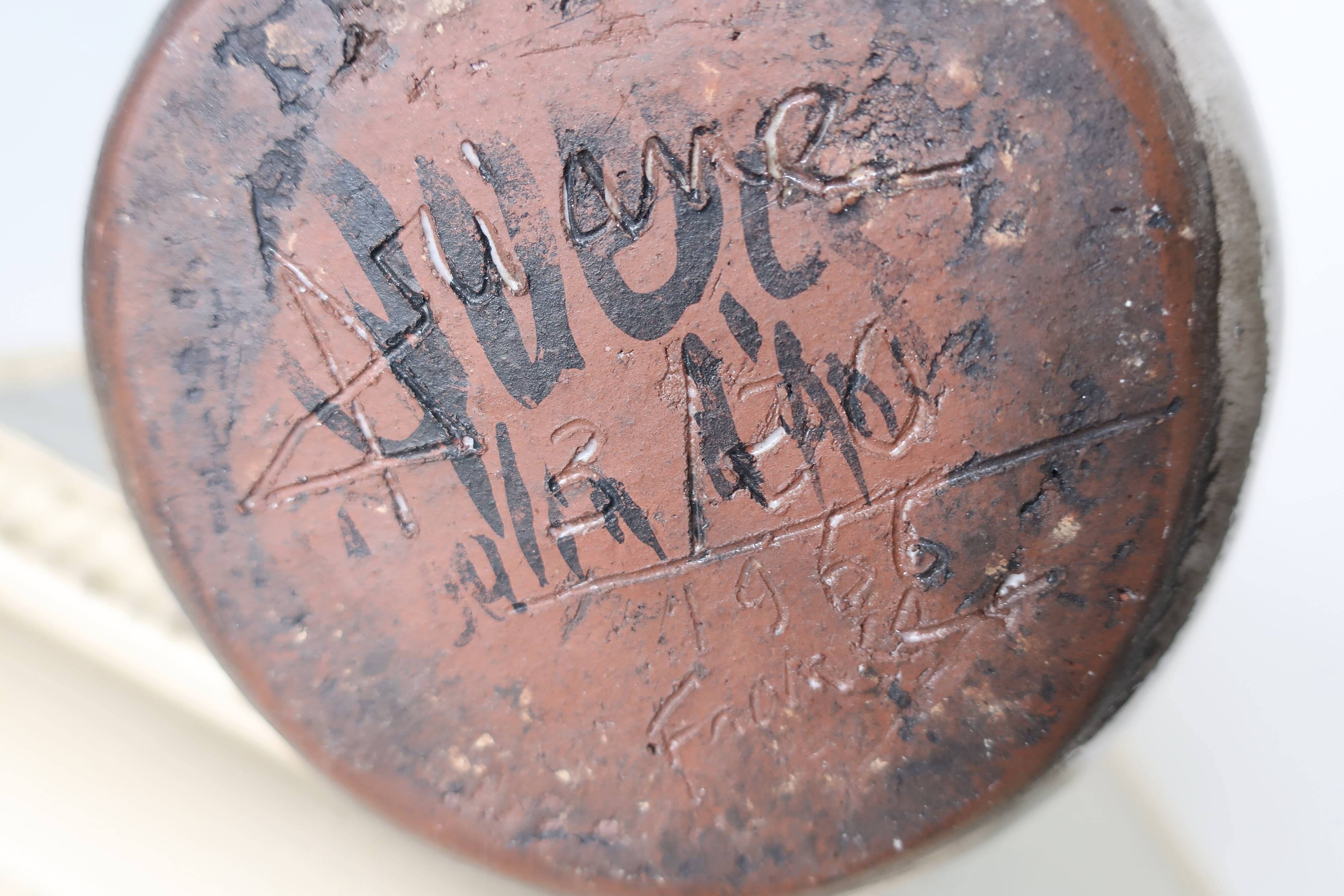 Paul Quéré & Ariane Mathieu Rare Zoomorphic Pitcher Signed, Dated, Numbered 3 out of 20