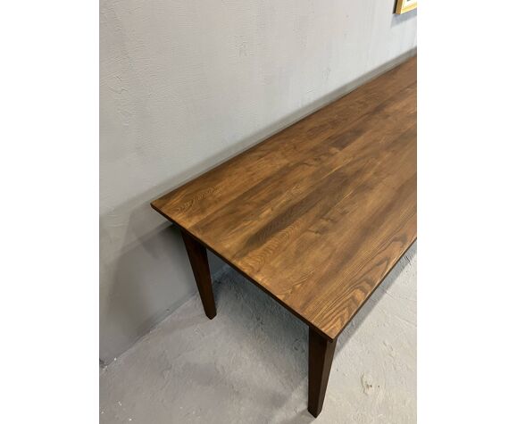 Farmhouse table "Dark Brown", spindle legs XXL 300 X 90 cm