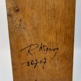 Brutalist sculpture, crucifix by René Mignion, France, 1967