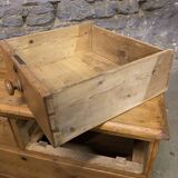 Old dresser with wooden drawers