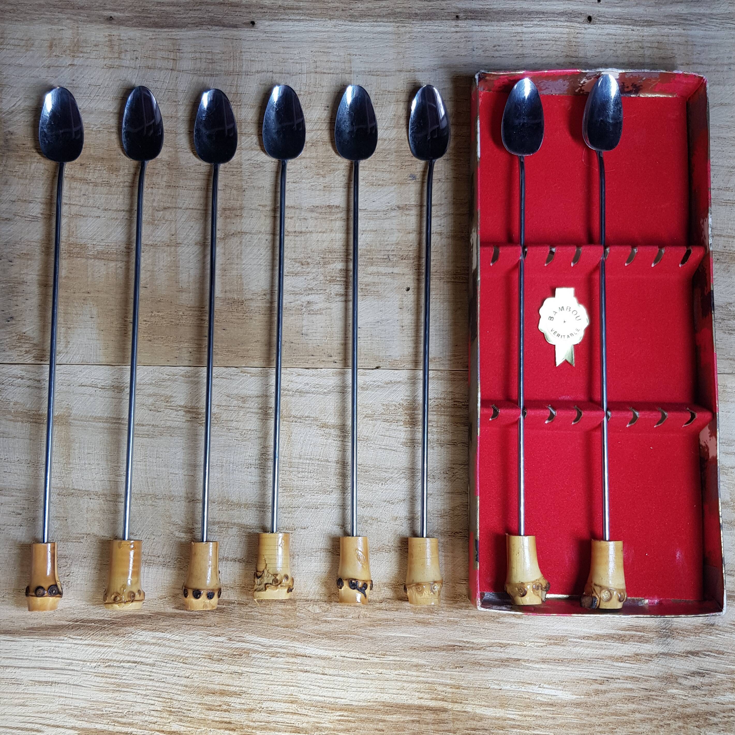 Mazagran or cocktail spoons