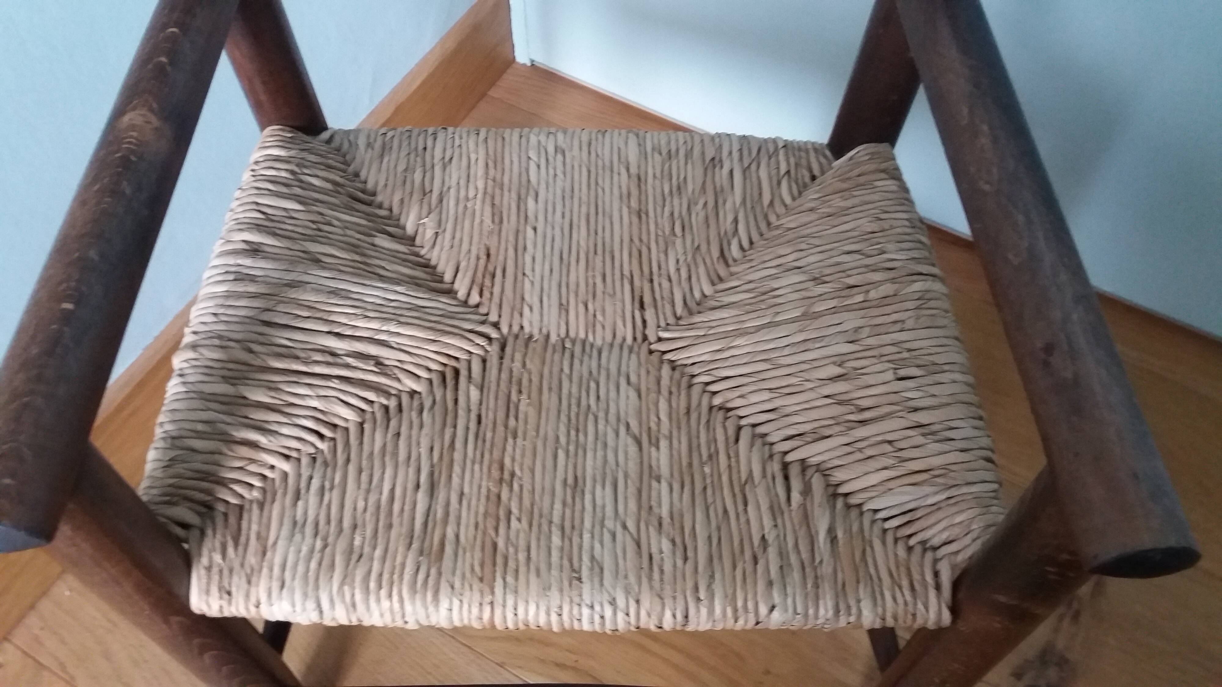 Children's straw armchair