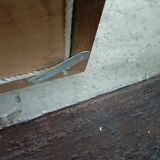 Beveled mirror in solid wood