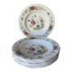 Six assiettes creuses 1960 Sarreguemines modèle Eden