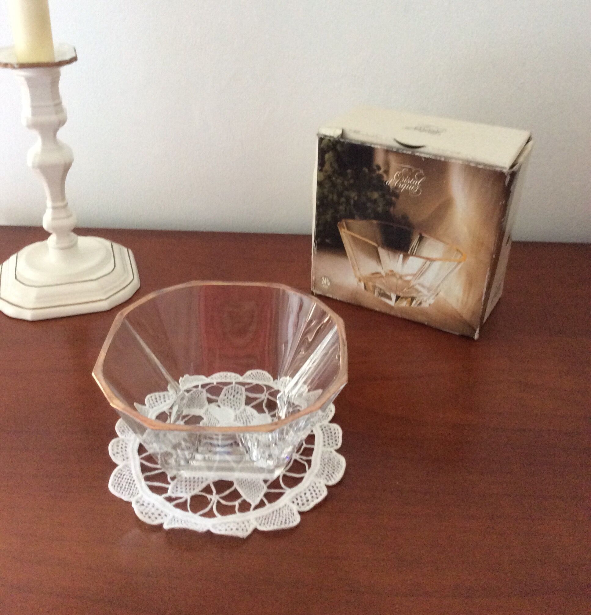 Bowl cup jg durand et cie cristallerie d'arques