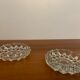 Glass ashtrays round crystal