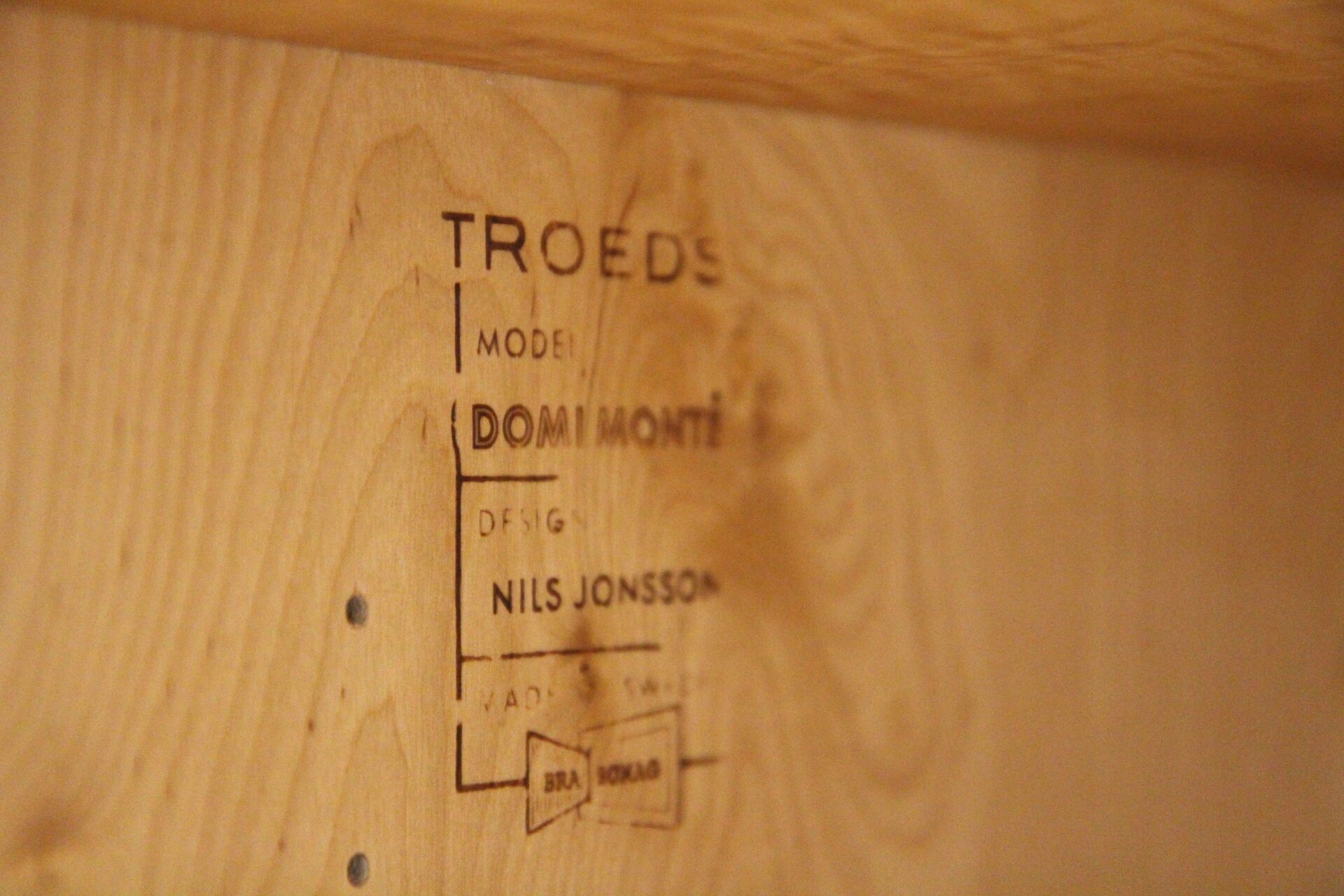 Sideboard "Domi Monté" in rosewood, Nils Jonssons, Troeds, Sweden, 1960