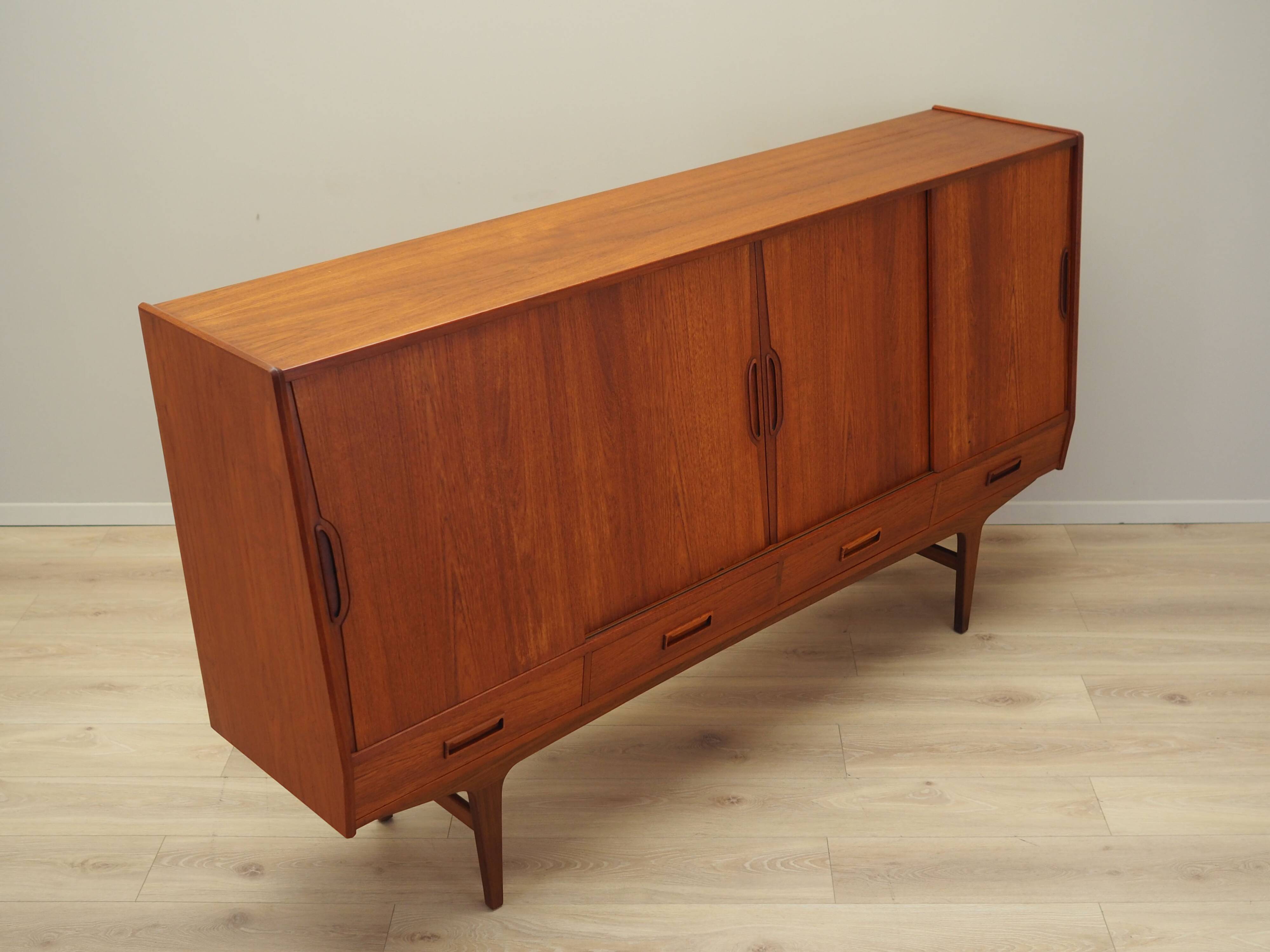 Teak highboard, Danish design, 1960s, designer: Børge Seindal