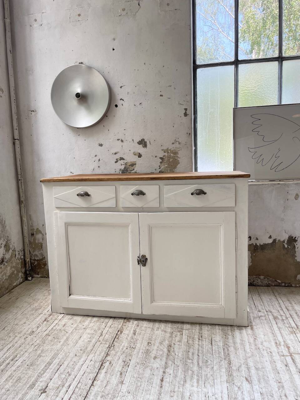 White patina sideboard craft furniture