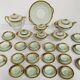 Coffee and tea service comprising 25 pieces in polychrome porcelain. 20th century.