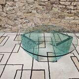 Italian glass coffee table 1970s