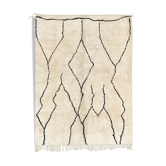 Modern Moroccan carpet white