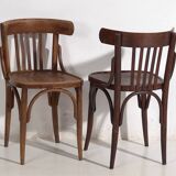 Anciennes chaises de bistro de style viennois (vers 1920). Ensemble de 4 pièces #1